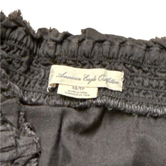 American Eagle Outfitters Charcoal Strapless Jumpsuit - Picture 5 of 5